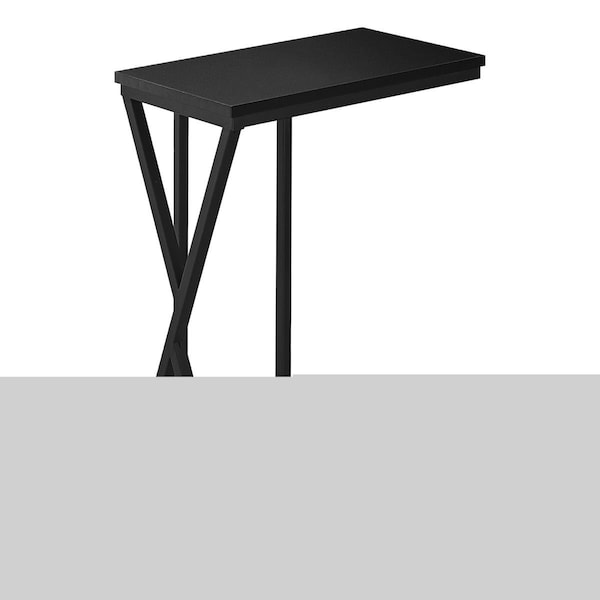 Daphnes Dinnette 10.25 x 18.5 x 25 in. Accent Table - Black & Black Metal - DA2618239