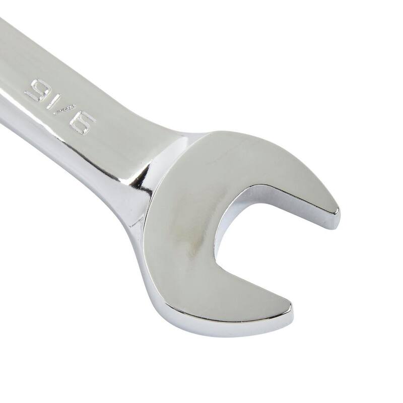 Husky 9/16 in. 12-Point SAE Ratcheting Combination Wrench - HRW916