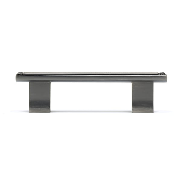 Richelieu 3 in or 3-3/4 in (76 or 96 mm) Center-to-Center Antique Nickel Traditional Drawer Pull - BP78096143