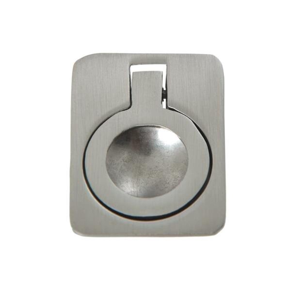 Camp Usa Kent 1.62 x 1.12 x 0.62 in. Brushed Nickel Ring Cabinet Pull - CA607614