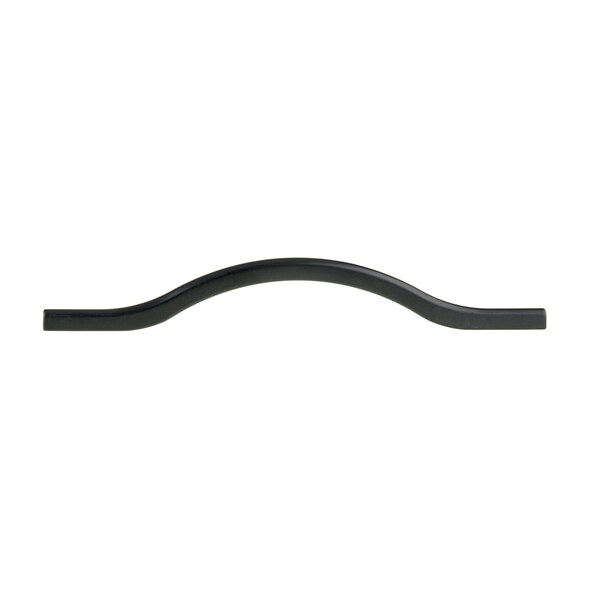 Richelieu 5 1/16 in (128 mm) Center-to-Center Matte Black Contemporary Drawer Pull - BP8777128900