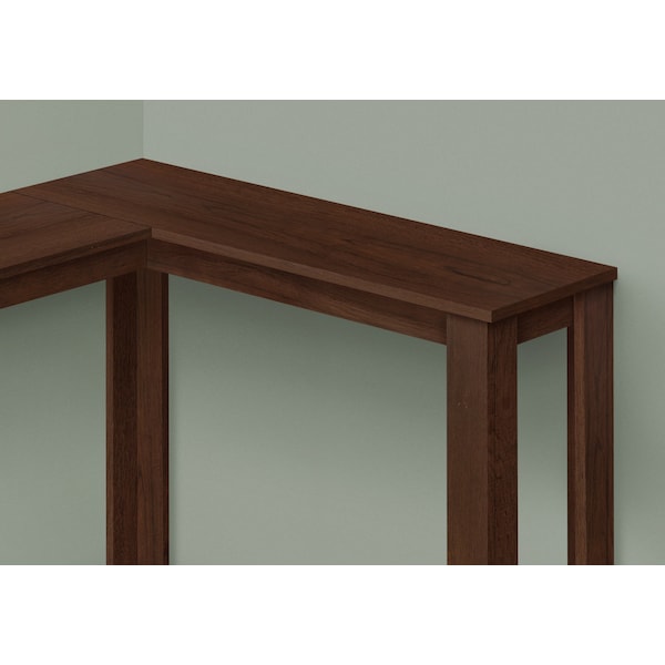 Monarch Specialties Accent Table, Console, Entryway, Narrow, Corner, Living Room, Bedroom, Brown Laminate, Contemporary - I 3661