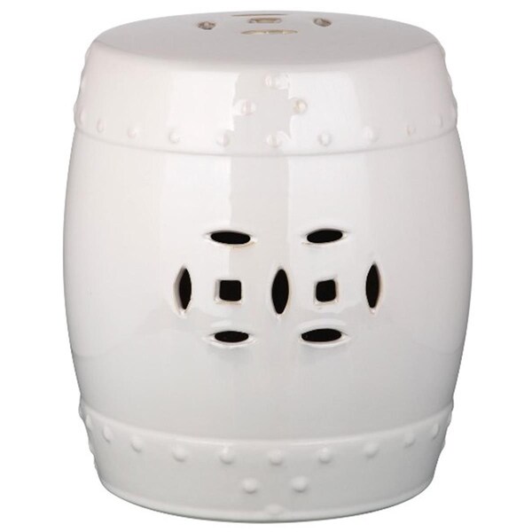 Safavieh Mini Ming Kids Garden Stool, Cream - 12.2 x 11 x 11 in. - KID4500E