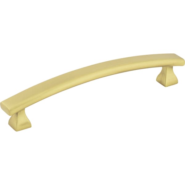 Elements By Hardware Resources 128 mm Center-to-Center Brushed Gold Square Hadly Cabinet Pull - 449-128BG