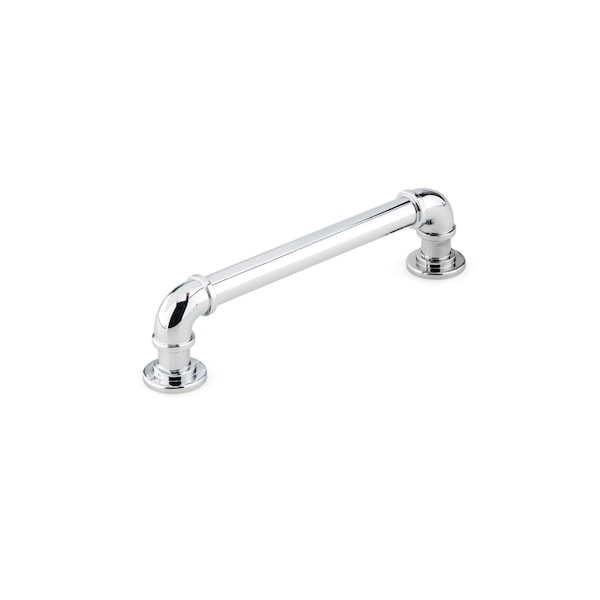 Richelieu 5 1/16 in (128 mm) Center-to-Center Chrome Eclectic Drawer Pull - BP2209128140