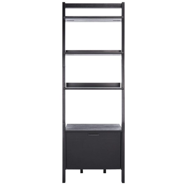 Safavieh Lavina 3 Shelf 1 Door Etagere, Black - ETG9404D