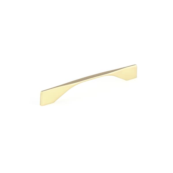 Richelieu 6 5/16 in to 7 9/16 in (160 mm to 192 mm) Brushed Gold Contemporary Drawer Pull - BP9253192165