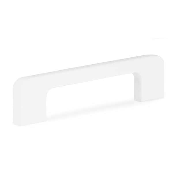 Richelieu 3 3/4-inch to 5 1/16-inch (96 mm to 128 mm) Center to Center White Contemporary Cabinet Pull - BP7309630