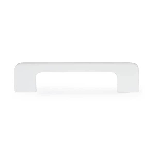 Richelieu 3 3/4-inch to 5 1/16-inch (96 mm to 128 mm) Center to Center White Contemporary Cabinet Pull - BP7309630