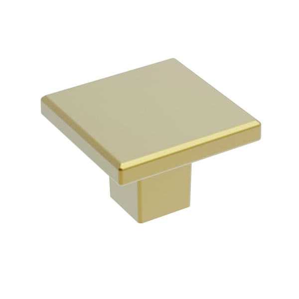 Heritage Designs Contemporary Knob 1316 Inch Square Brushed Brass Finish, 10PK - R077756BBX10B