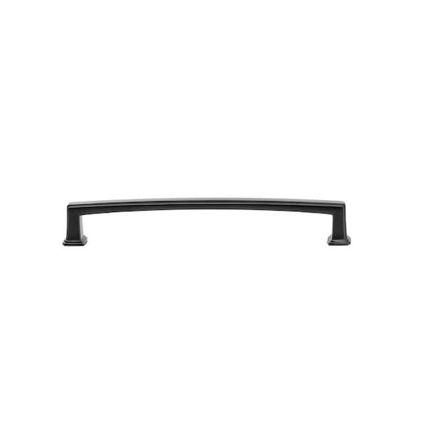Richelieu 7 9/16-inch (192 mm) Center to Center Matte Black Transitional Cabinet Pull - BP8675192900