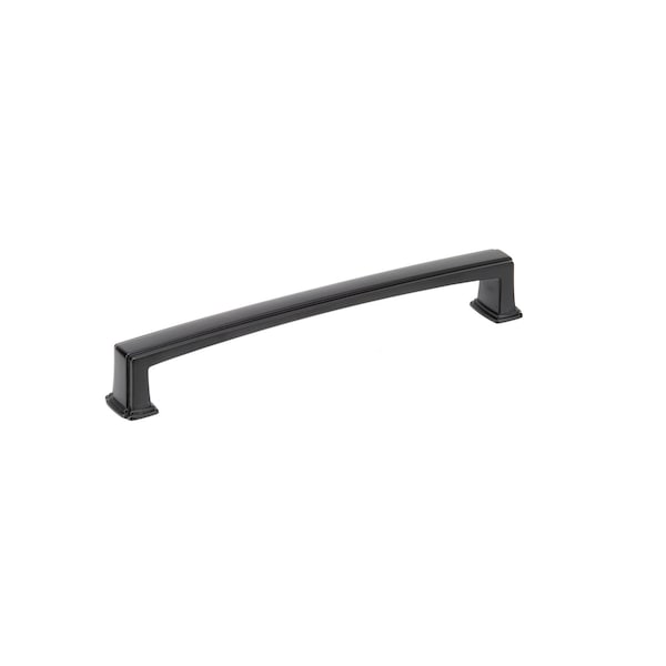 Richelieu 7 9/16-inch (192 mm) Center to Center Matte Black Transitional Cabinet Pull - BP8675192900