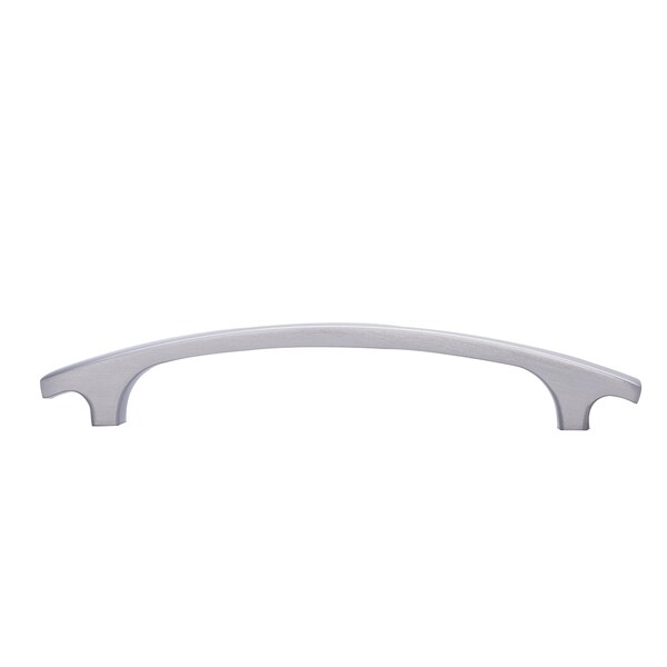 South Main Hardware 5 in. (127 mm) Satin Nickel Modern Curved Bar Cabinet Pull 25PK - SH6333-SN-25
