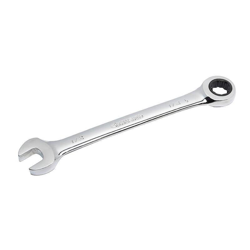 Husky 1/2 in. 12-Point SAE Ratcheting Combination Wrench - HRW12