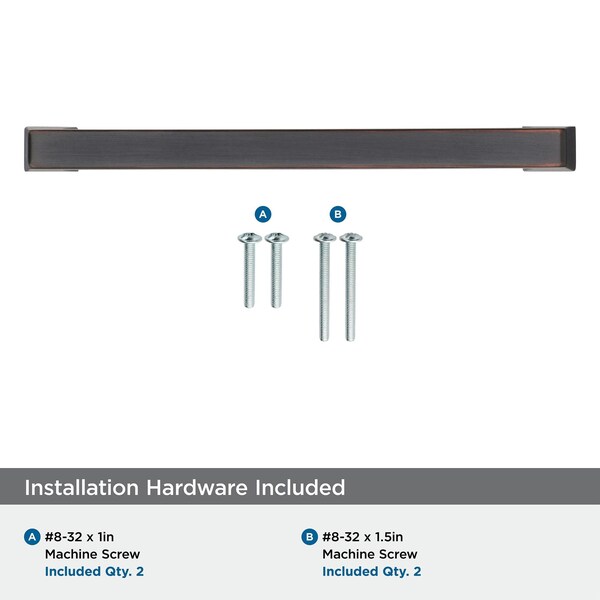 Amerock Blackrock 6-5/16 in 160 mm Center-to-Center Oil-Rubbed Bronze Cabinet Pull - BP55278ORB