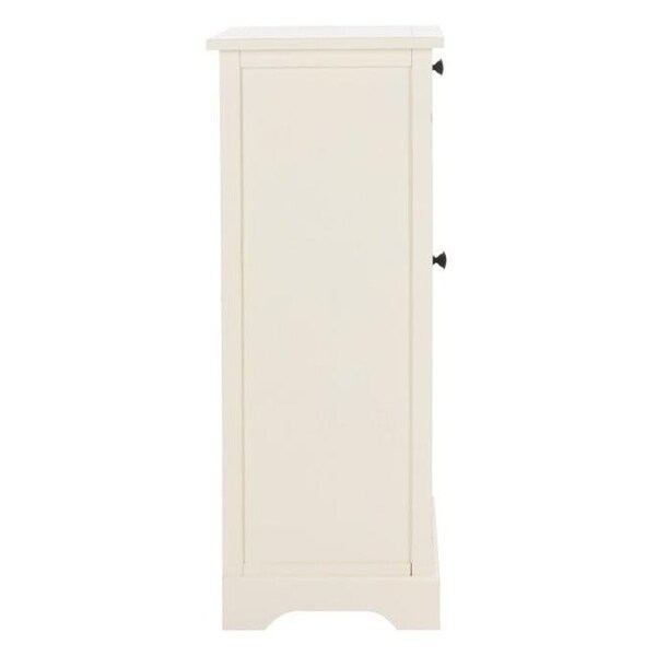 Safavieh Randy Tall Storage Unit - Distressed Cream - AMH5703C