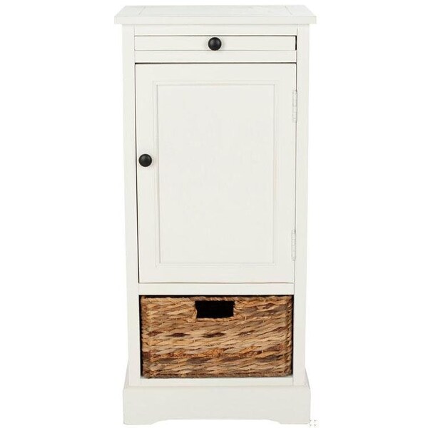 Safavieh Randy Tall Storage Unit - Distressed Cream - AMH5703C