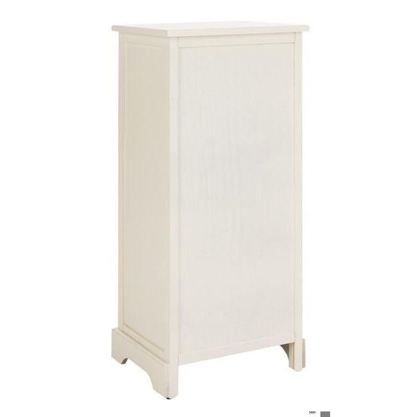 Safavieh Randy Tall Storage Unit - Distressed Cream - AMH5703C