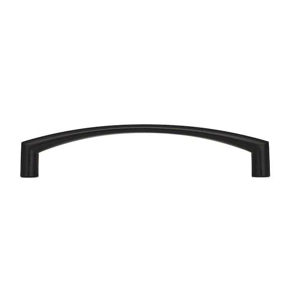 Richelieu 5-1/16 in. (128 mm) Center-to-Center Matte Black Contemporary Drawer Pull - BP650020128900