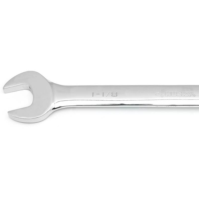 Husky 1-1/8 in. Ratcheting Combination Wrench (12-Point) - HRW1I18