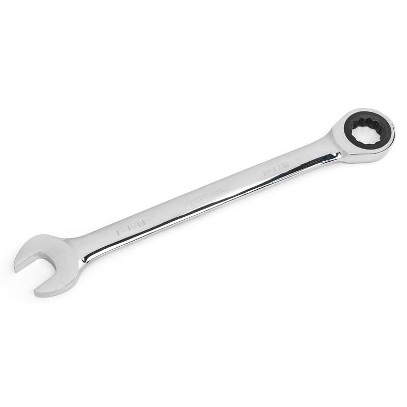 Husky 1-1/8 in. Ratcheting Combination Wrench (12-Point) - HRW1I18