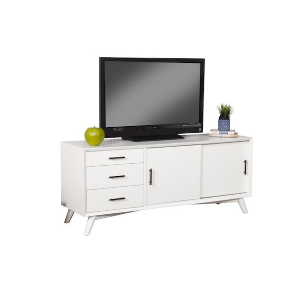Templeton Flynn Large TV Console, White - 27 x 64 x 19 in. - TE2751987