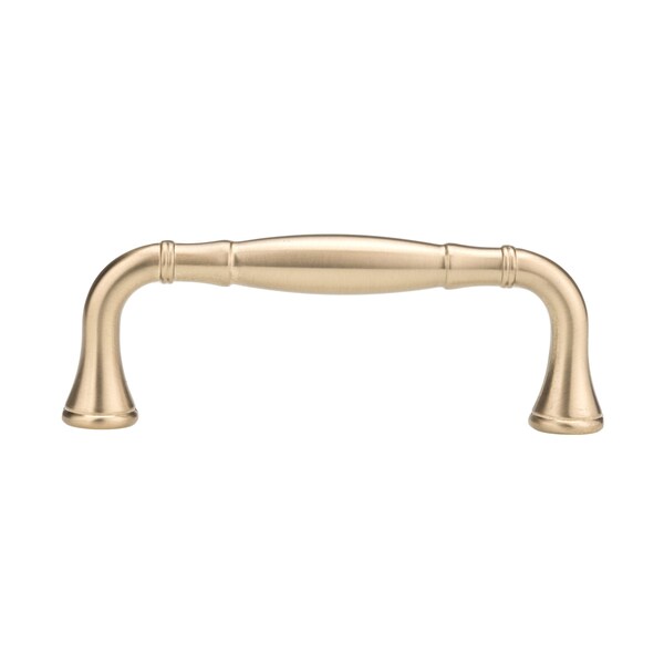 Richelieu 3 3/4 in (96 mm) Center-to-Center Champagne Bronze Traditional Drawer Pull - BP79096CHBRZ