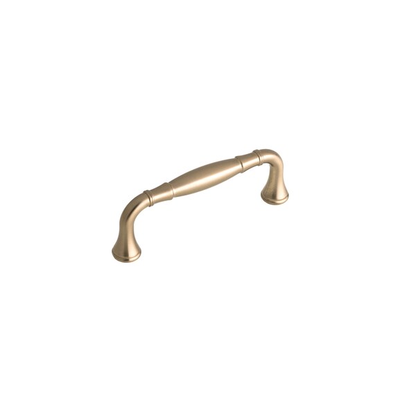 Richelieu 3 3/4 in (96 mm) Center-to-Center Champagne Bronze Traditional Drawer Pull - BP79096CHBRZ
