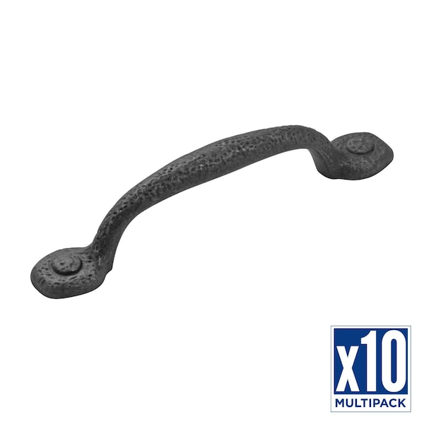 Hickory Hardware Pull 3-3/4 Inch (96mm) Center to Center, 10PK - P3000-BI-10B