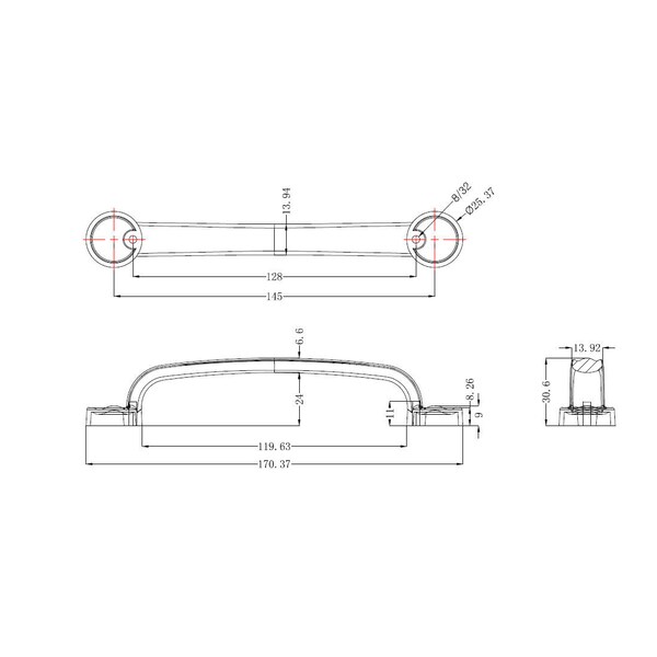Richelieu 5 1/16 in (128 mm) Center-to-Center Brushed Nickel Traditional Cabinet Pull - BP8855128195