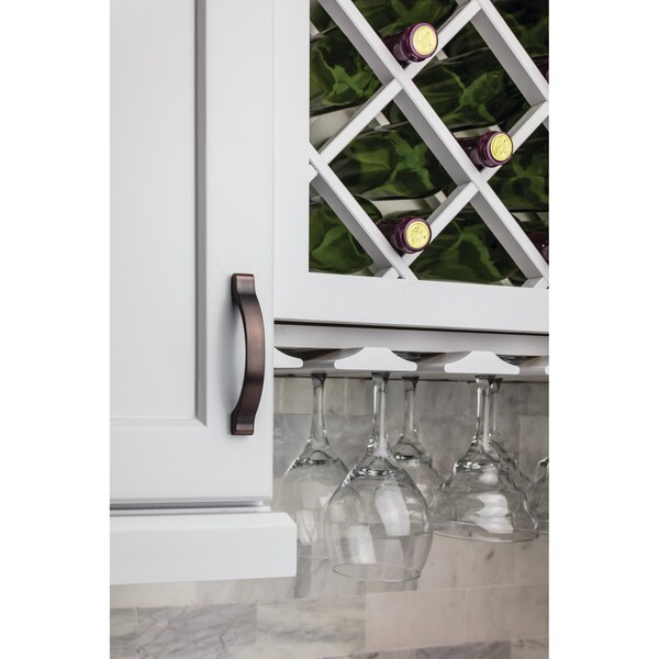 Elements By Hardware Resources 3" Center-to-Center Satin Nickel Arched Seaver Cabinet Pull - 511-3SN
