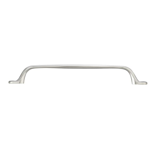 Richelieu 10-1/16 in. (256 mm) Center-to-Center Brushed Nickel Traditional Drawer Pull - BP8710256195