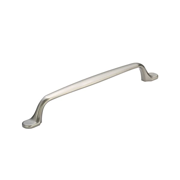 Richelieu 10-1/16 in. (256 mm) Center-to-Center Brushed Nickel Traditional Drawer Pull - BP8710256195