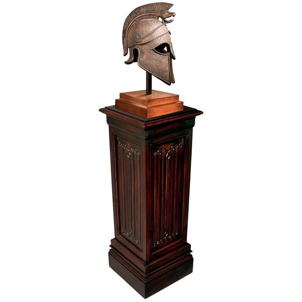 Design Toscano Canterbury Abbey Linen Fold Gothic Display Pedestal: Large - AF32517