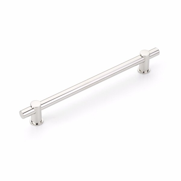 Schaub 8in Center to Center Fonce Bar Cabinet Pull Polished Nickel Finish - 428-PN