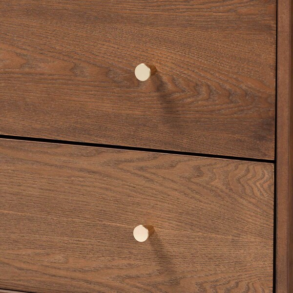 Baxton Studio Landis Mid-Century Ash Walnut Finished Wood 4-Drawer Chest - 193-11302-ZORO