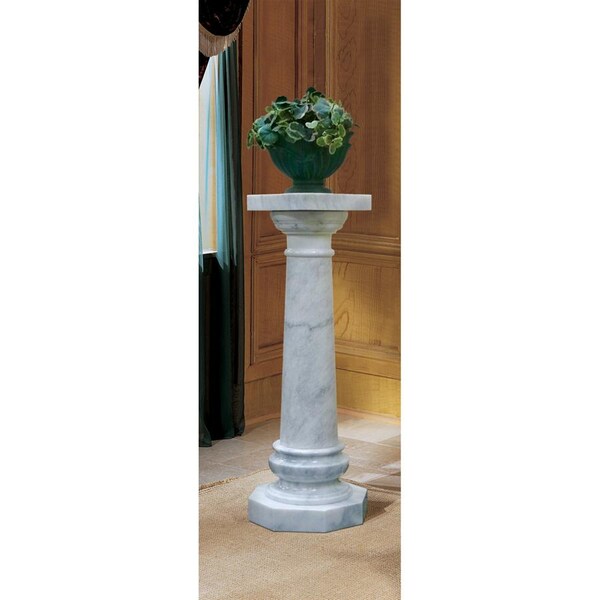 Design Toscano Opulent Versailles Natural Marble Column: White - BX2040