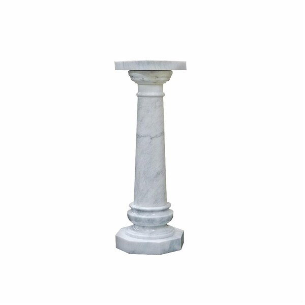 Design Toscano Opulent Versailles Natural Marble Column: White - BX2040