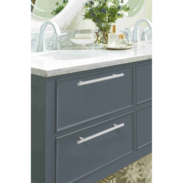 Amerock Bar Pulls 7 in 178 mm Center-to-Center Polished Chrome Cabinet Pull, 10PK - 10BX117826