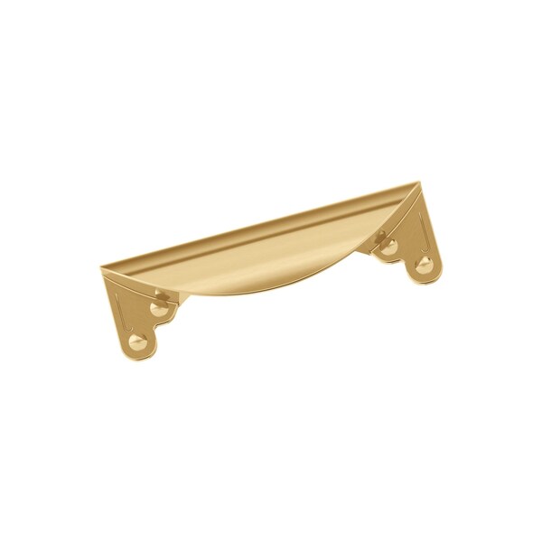 Amerock Inspirations 3 inch 76mm Center-to-Center Champagne Bronze Cabinet Cup Pull - BP1592CZ
