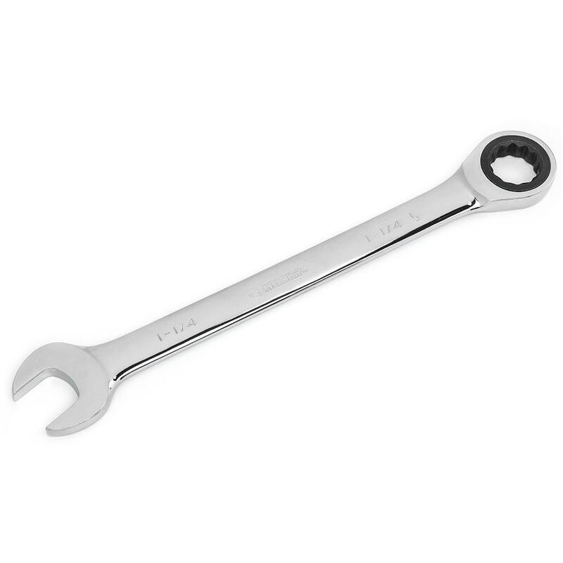 Husky 1-1/4 in. 12-Point Ratcheting Combination Wrench - HRW1I14