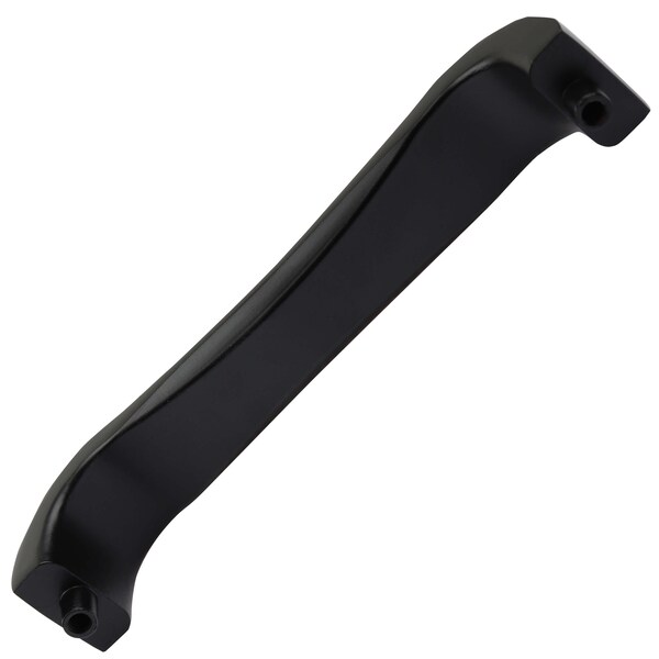 Gliderite Hardware 4-1/2 in. Center to Center Matte Black Flat Curved Cabinet Pull, 10PK - 5107-MB-10