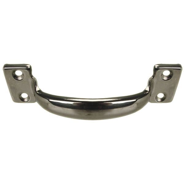 Monroe Pmp Pull Handle, 6-9/16 In. H, Polished, Unthr. Through Holes - PH-0233