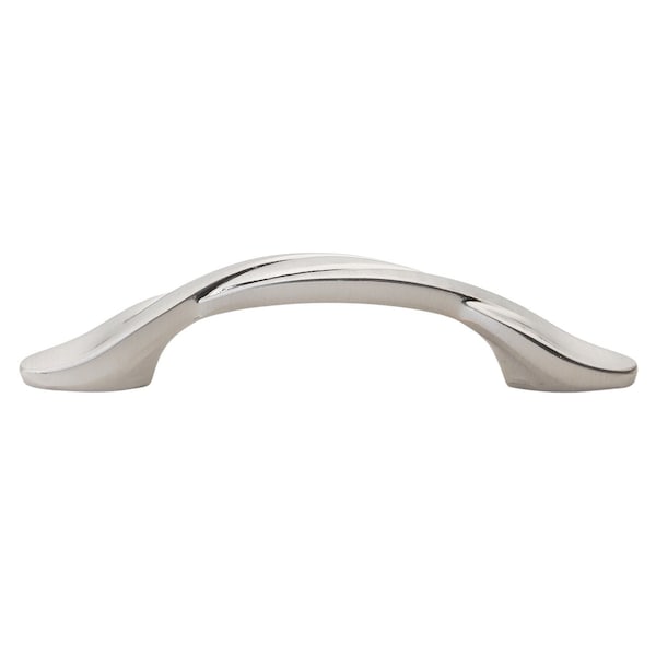 Gliderite Hardware 3 in. Classic Twisted Pull Cabinet Hardware Handle - 87340-SN, 5PK - 87340-SN-5