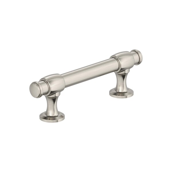Amerock Winsome 3 inch 76mm Center-to-Center Satin Nickel Cabinet Pull - BP36770G10