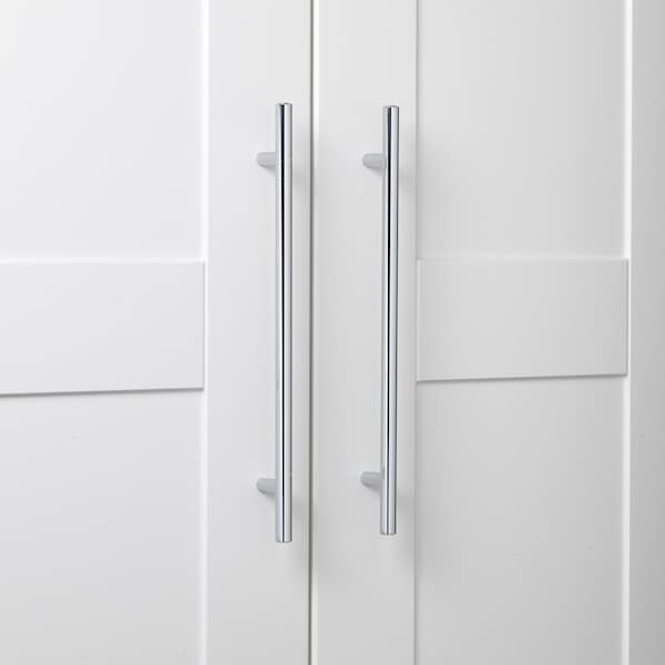 Gliderite Hardware 9 in. Center to Center Polished Chrome Solid Steel Bar Pull - 5012-228-PC, 10PK - 5012-228-PC-10