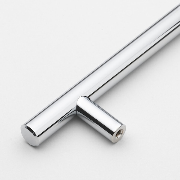 Gliderite Hardware 9 in. Center to Center Polished Chrome Solid Steel Bar Pull - 5012-228-PC, 10PK - 5012-228-PC-10