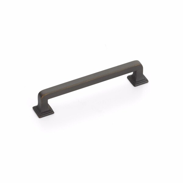 Schaub 5in Center to Center Menlo Park Cabinet Pull Ancient Bronze Finish - 523-ABZ