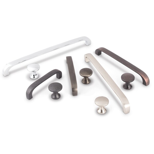 Elements By Hardware Resources 192 mm Center-to-Center Polished Chrome Square Slade Cabinet Pull - 984-192PC