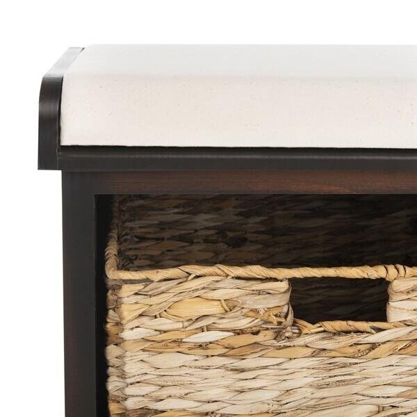 Safavieh Freddy Storage Bench- Brown - 19.9 X 16.1 X 33.5 In. - AMH5736A